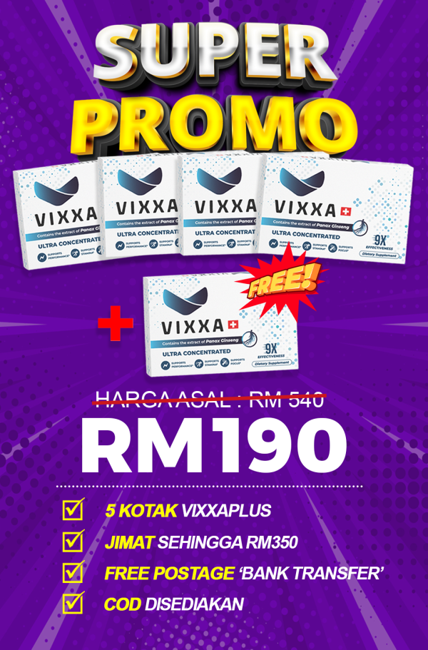 Pakej Super Promo (5 Kotak Vixxa+)